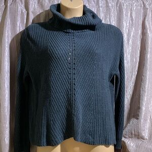 Philomena Petti Sweater S Dark Gray Stretchy Pullover Turtleneck Long Sleeve